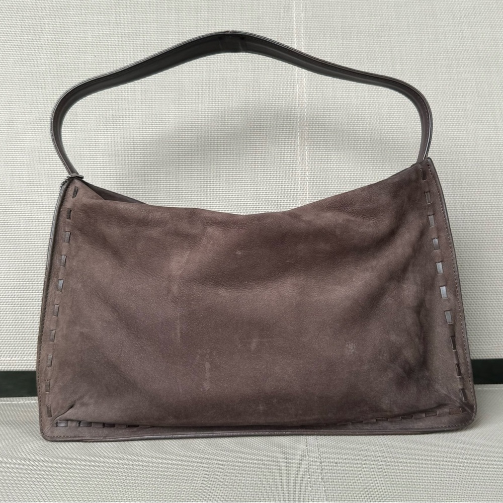 Vintage Coach 9476 suede nubuck leather in Mahogany
